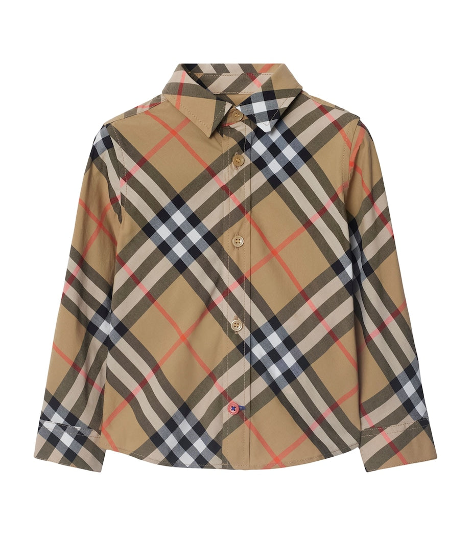 Burberry Kids Cotton Burberry Check Long-Sleeve Shirt (6-24 Months)