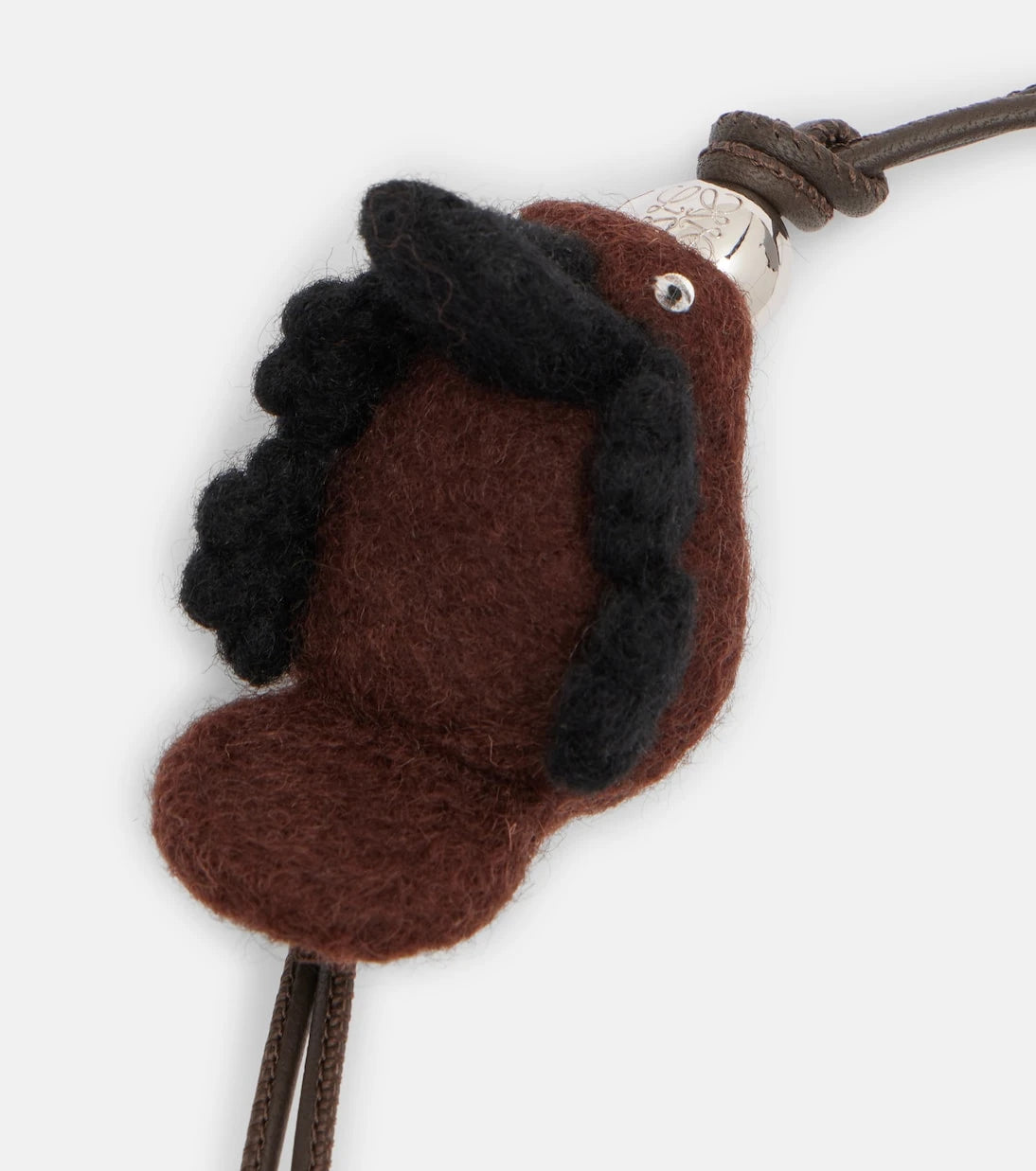 Loewe - Leather-trimmed wool bag charm