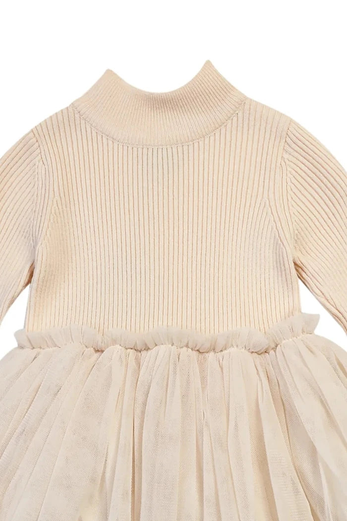 Donsje Lotus Dress Çocuk Yün Elbise