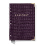 Leather Croc-Embossed Passport Cover