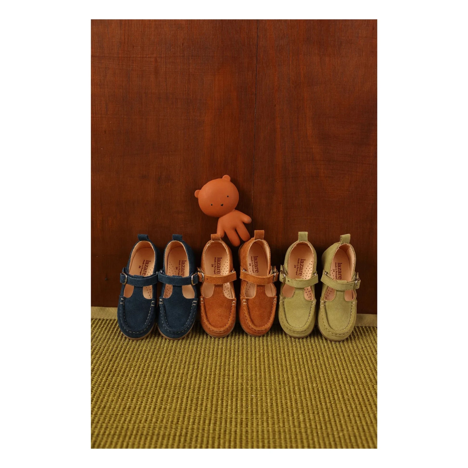 Lazare - Babies Olive Suede | Navy blue