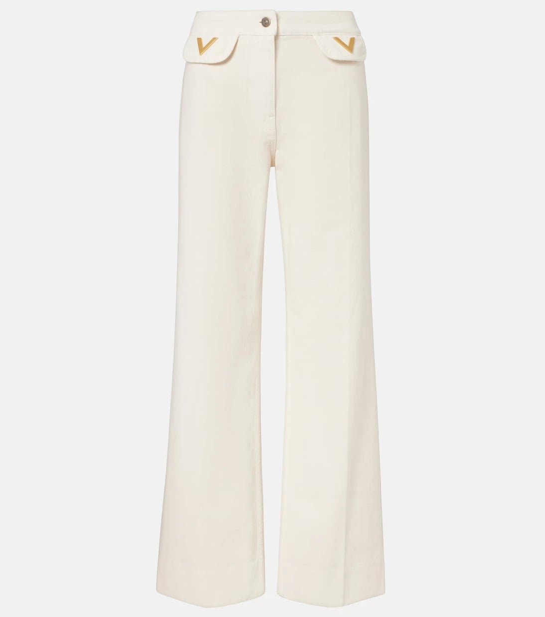 Valentino - VGold mid-rise wide-leg jeans