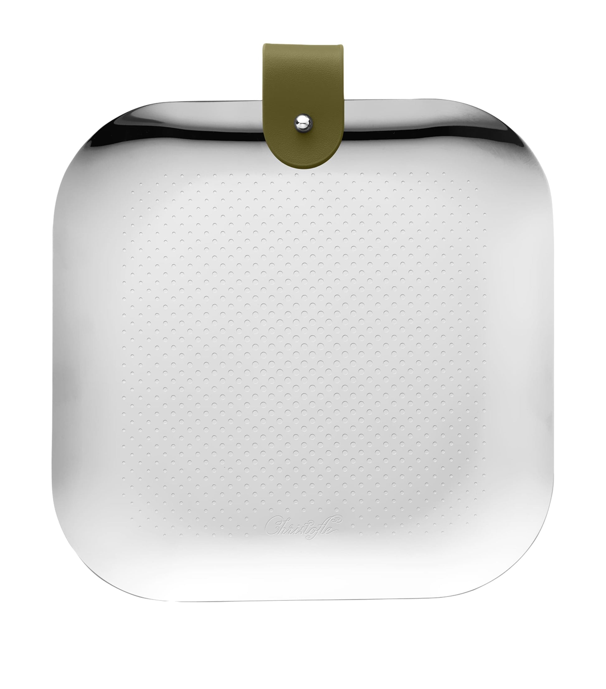 Leather-Trim Club Square Tray (16cm)