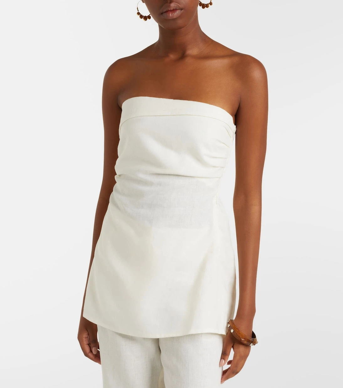 Faithfull - Boe strapless linen top