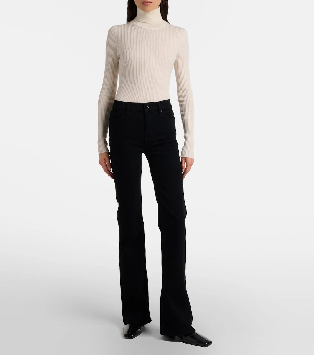 Frame - Icon mid-rise flared jeans