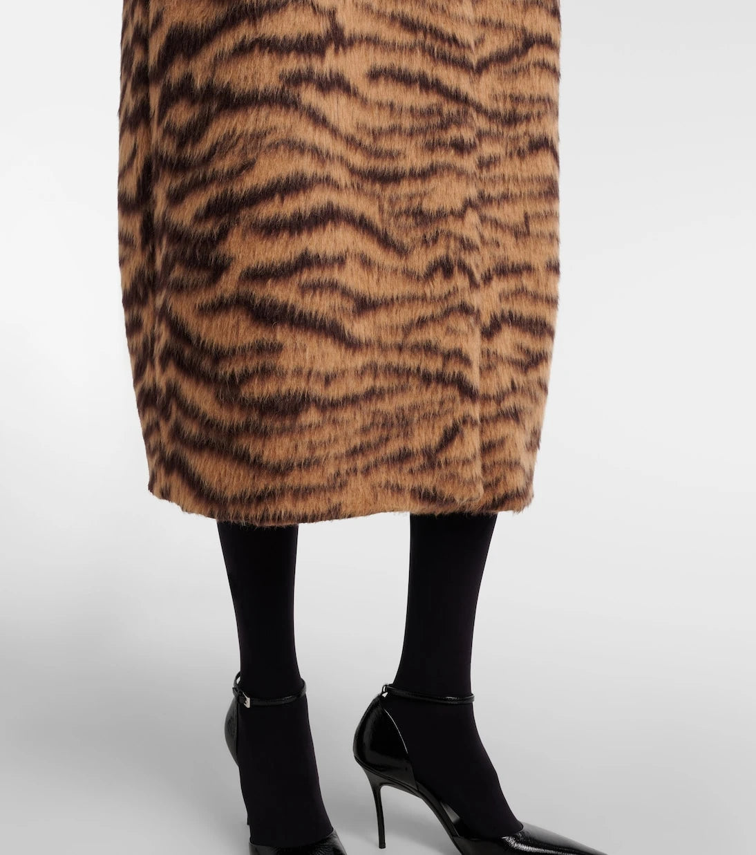 Alaïa - معطف جاكار من مزيج الصوف