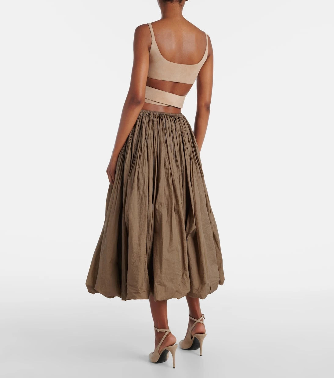 Alaïa - Suede wrap top