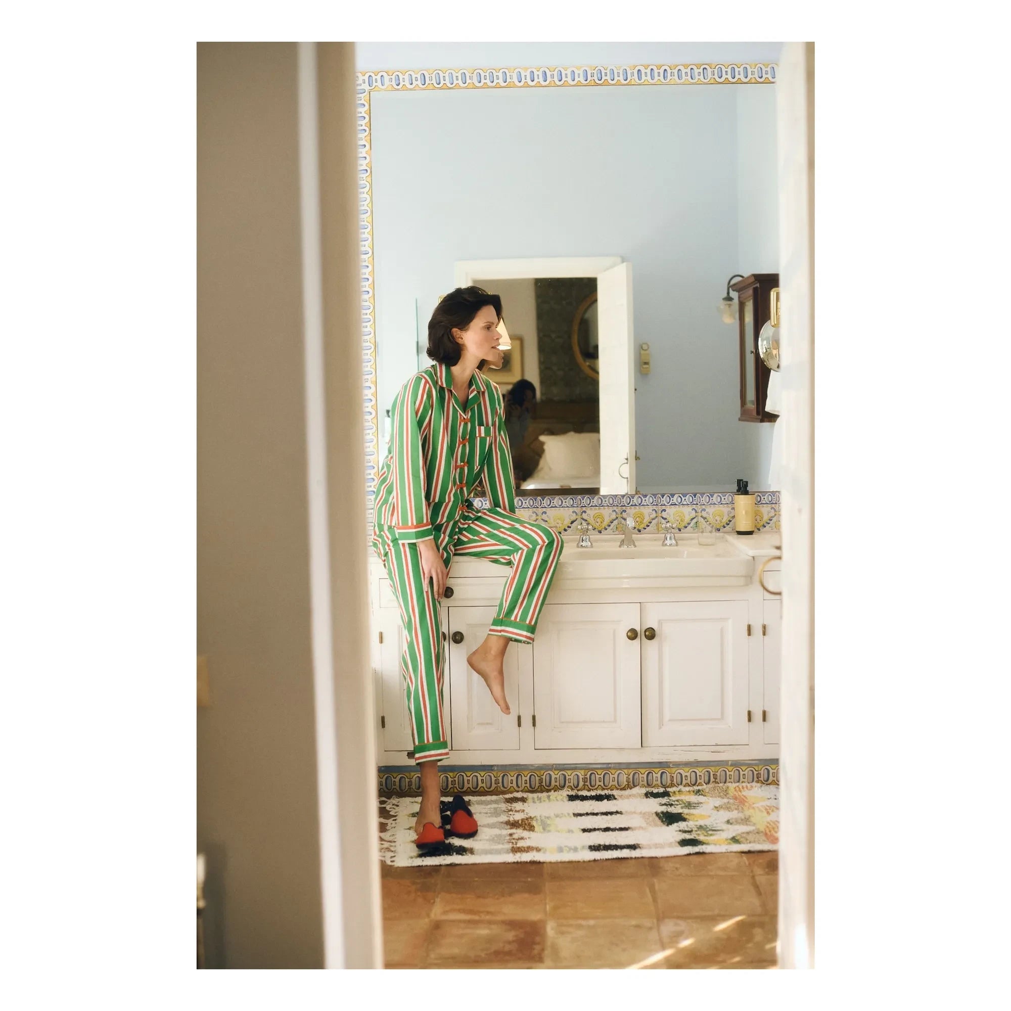 Maria de la Orden - Malo Stripes Pyjamas | Orange