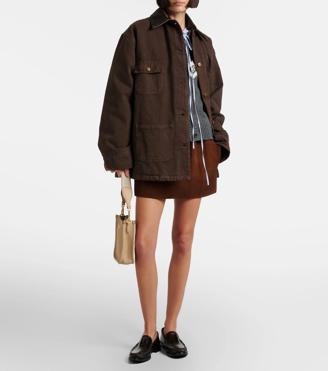Prada - Mini leather shoulder bag
