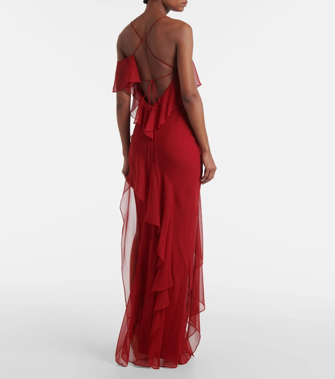 The Sei - Ruffled silk chiffon gown