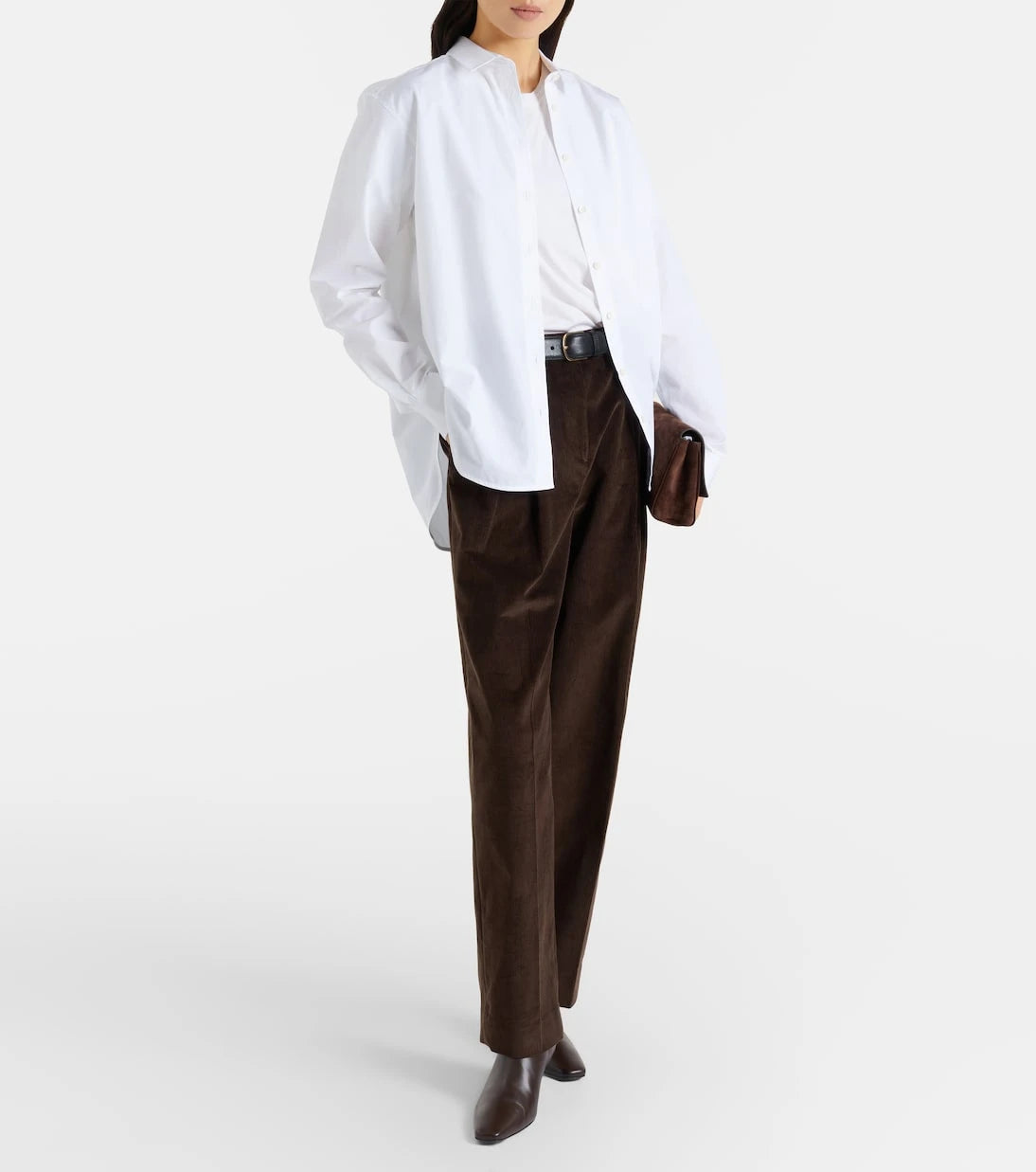 Toteme - Cotton corduroy wide-leg pants