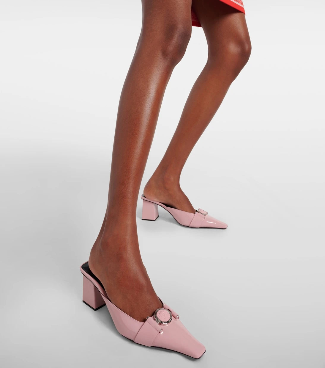Versace - Medusa patent leather mules