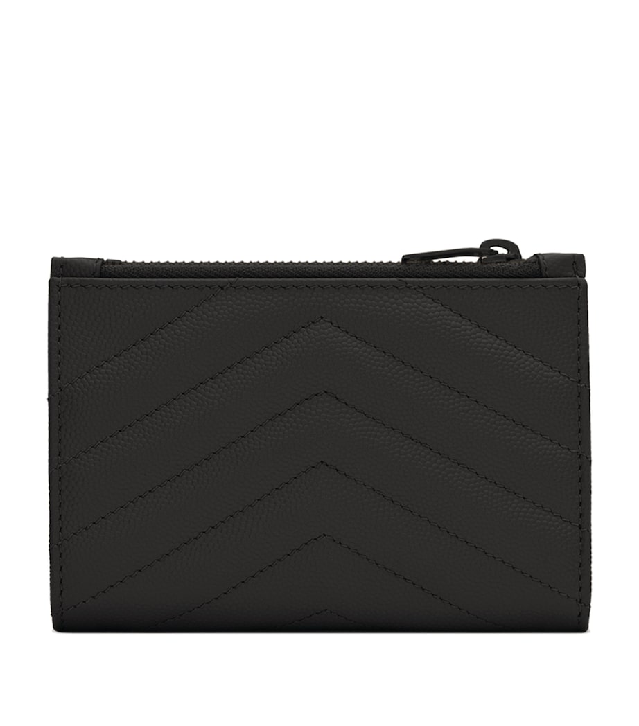 Saint Laurent Black Quilted Leather Bifold Pouch