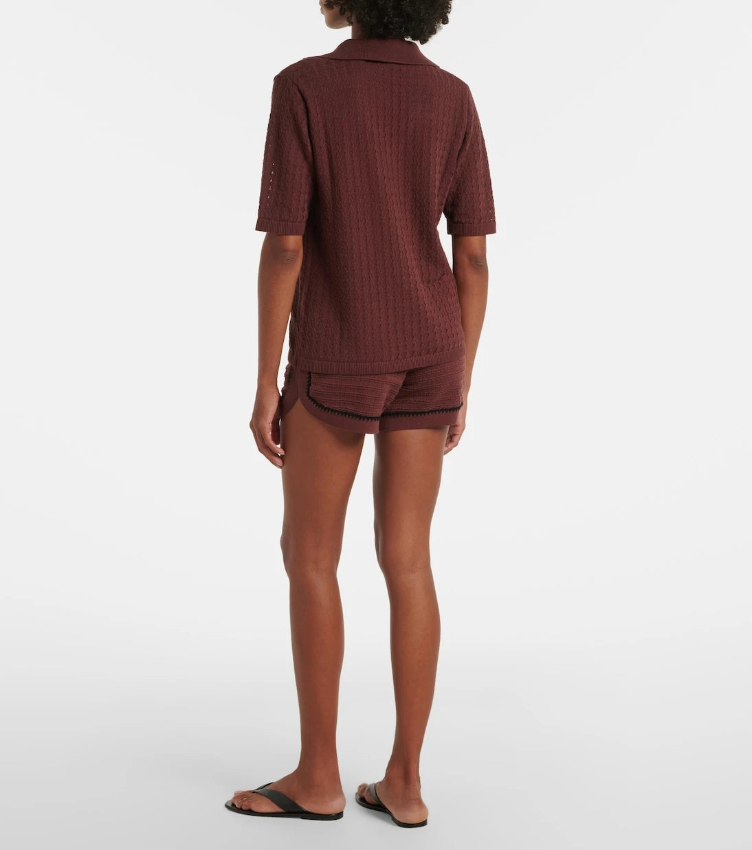 Varley - Morden pointelle cotton shorts
