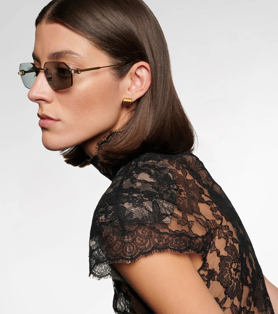 مجموعة كارتييه للنظارات - نظارة شمسية Première De Cartier مستطيلة