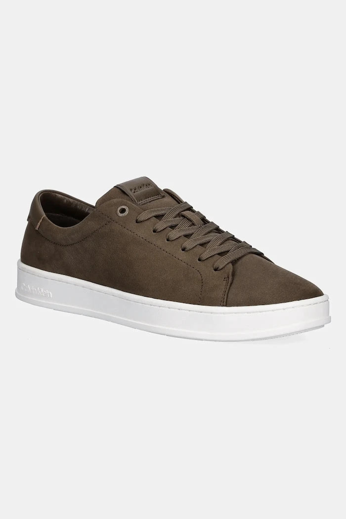 Кожени маратонки Calvin Klein LOW TOP LACE UP NU