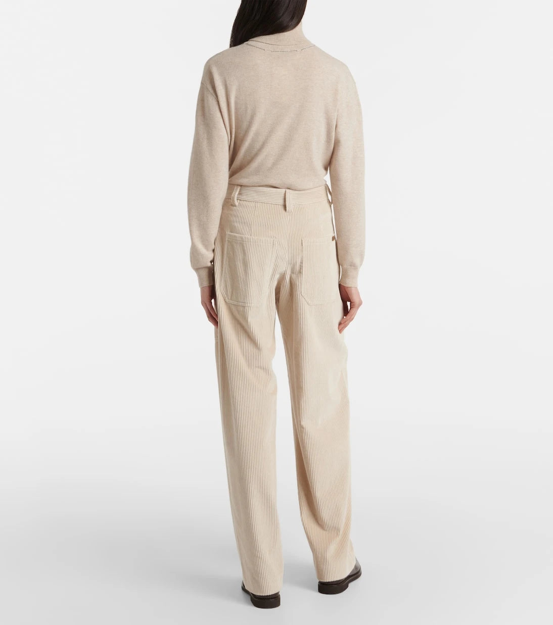 Brunello Cucinelli - Monili cotton corduroy straight pants