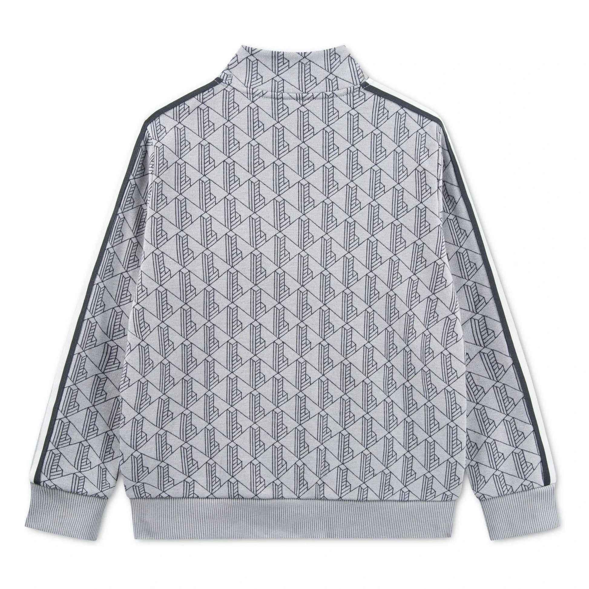 Lacoste - Monogrammed Zipped Sweat Organic Cotton | Light grey