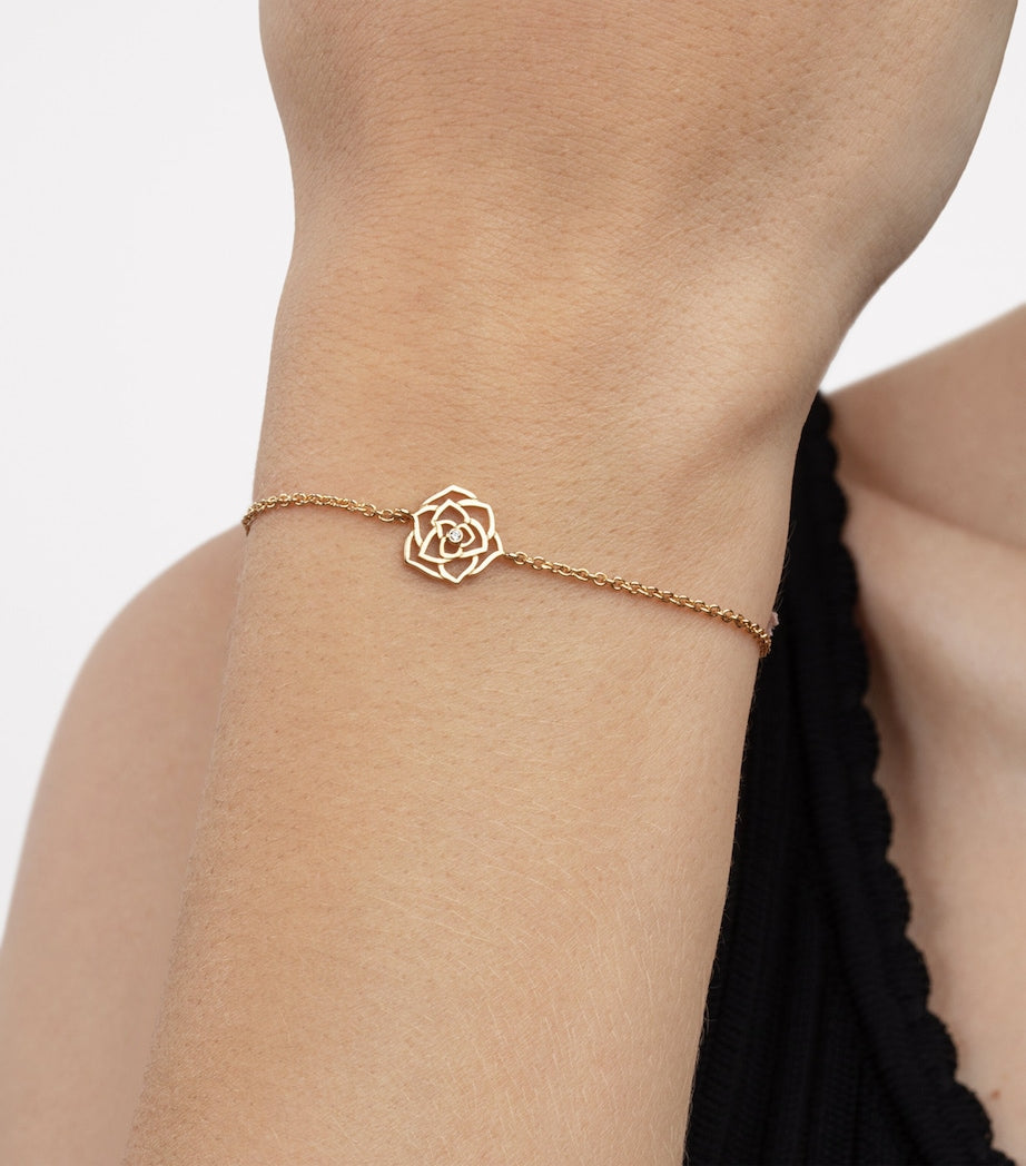 Piaget Rose Gold and Diamond Rose Bracelet