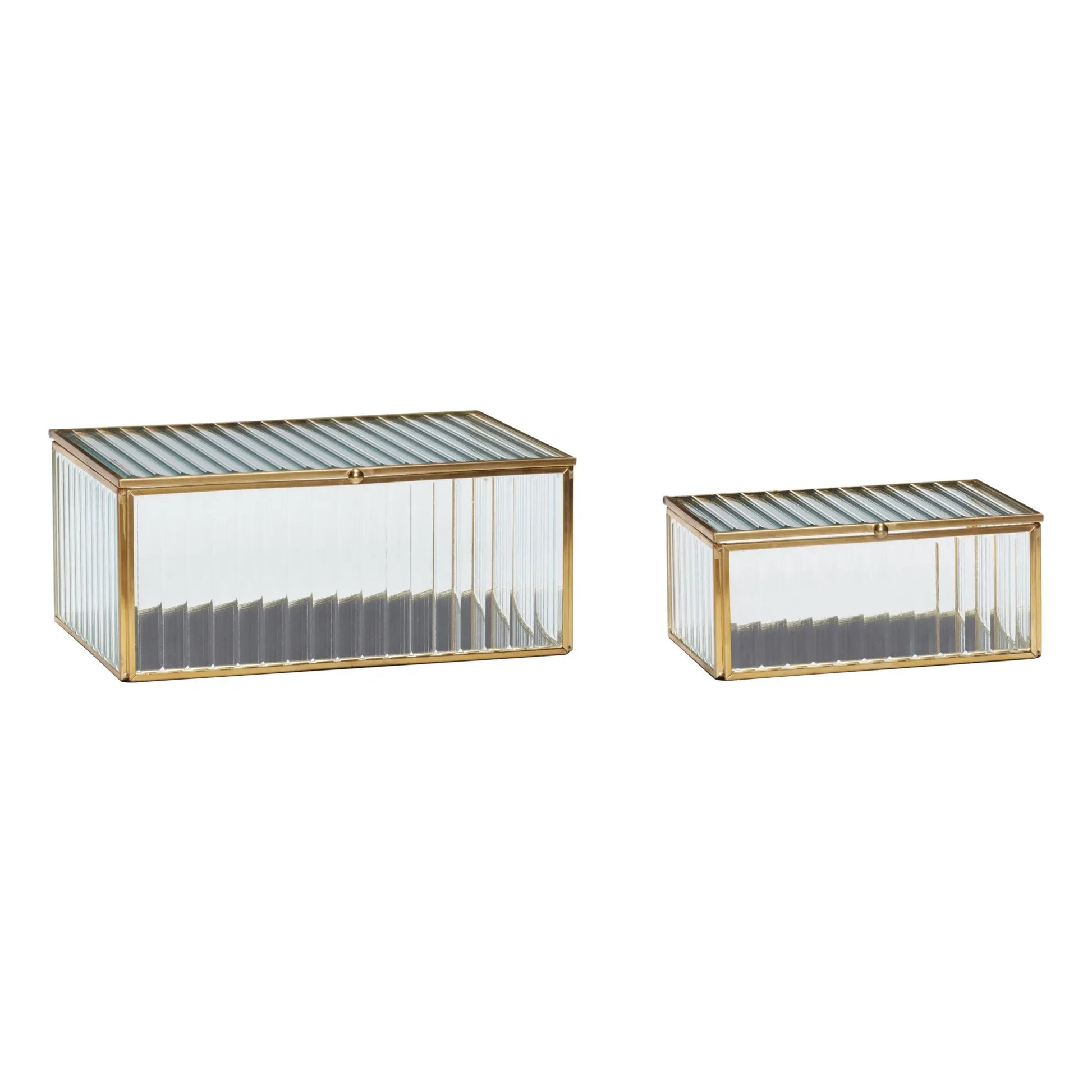 Hübsch - Ripple Jewellery Boxes - Set of 2