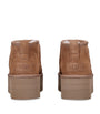 UGG Brown Suede Classic Ultra Mini Platform Boots
