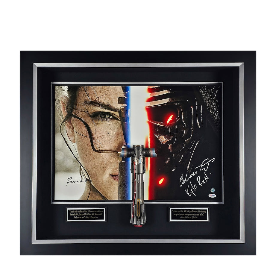 Star Wars Cast-Signed The Force Awakens Lightsaber Display