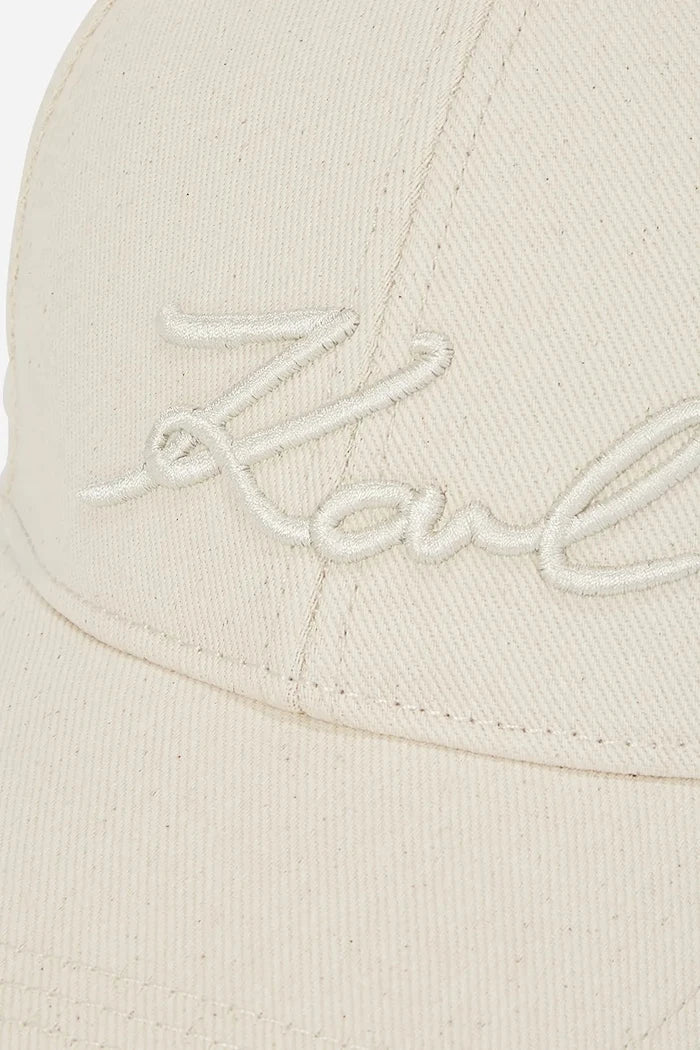 Karl Lagerfeld kadın pamuklu siperlikli şapka K/SIGNATURE