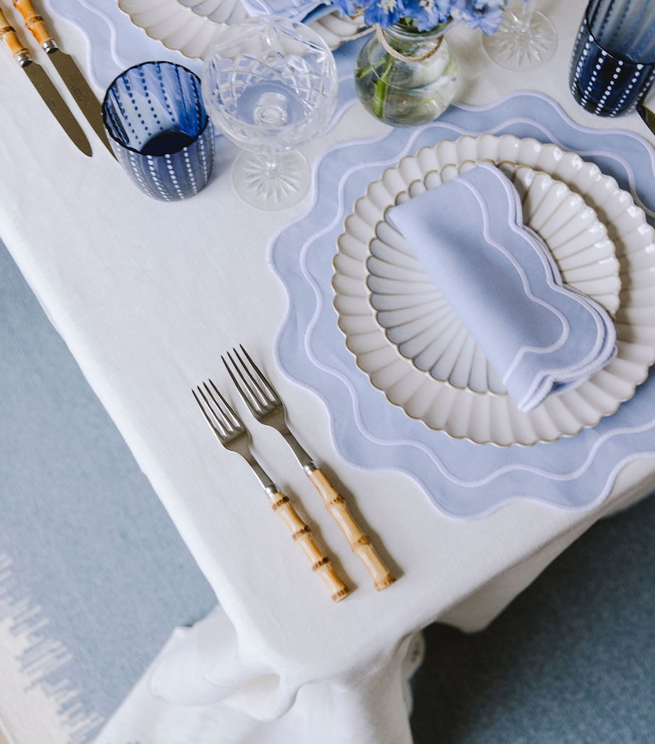 Set of 4 Bella Blue Placemats (36cm x 45cm)