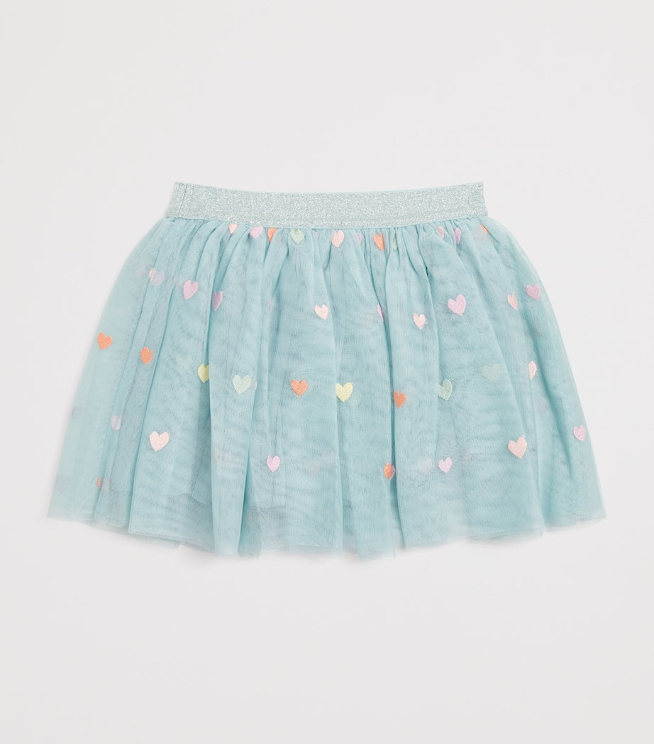 Tulle Heart-Embroidered Skirt (3-14+ Years)
