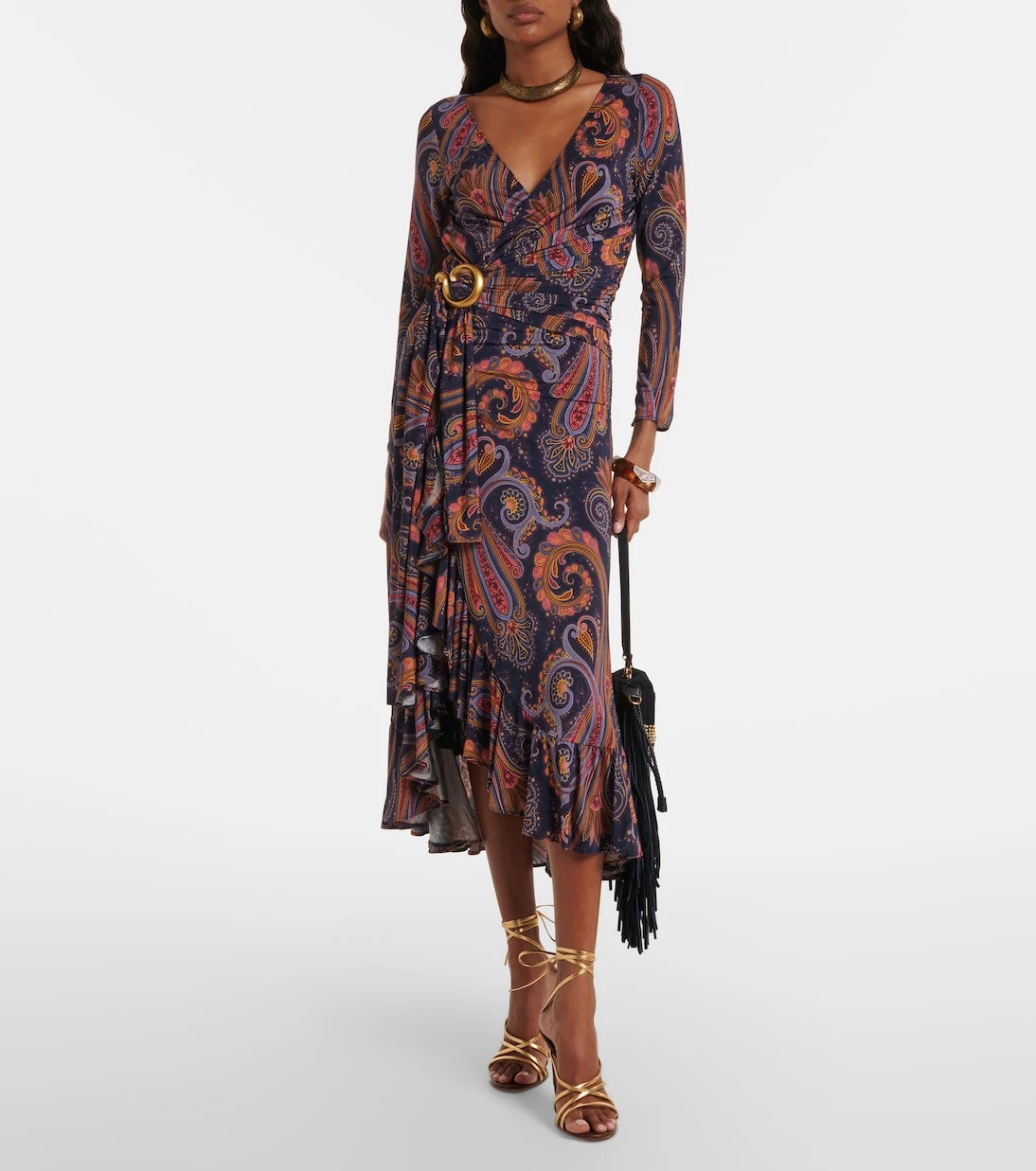 Etro - Paisley wrap dress
