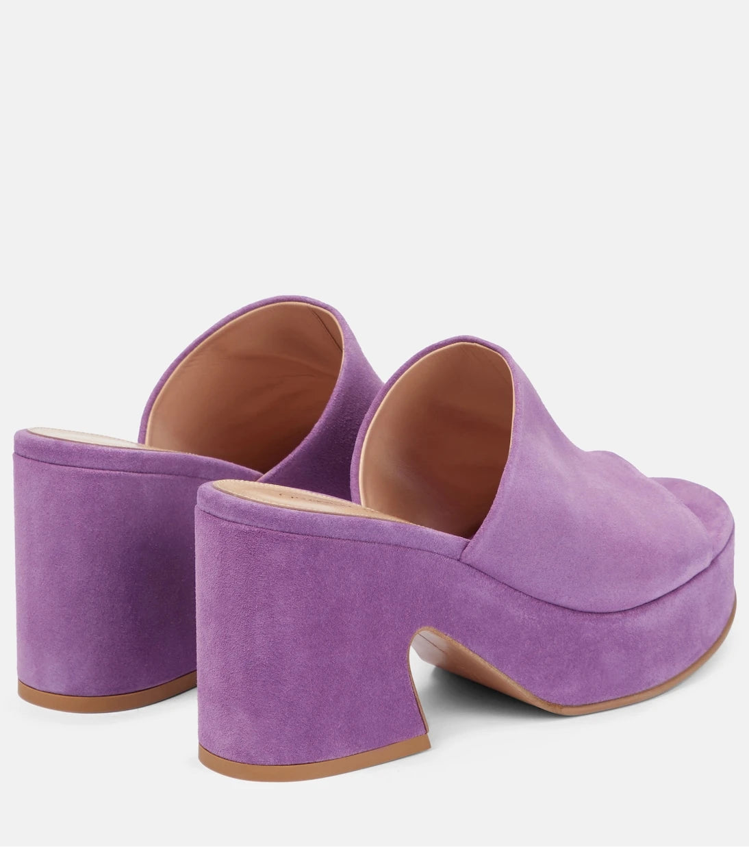 Gianvito Rossi - Suede platform mules