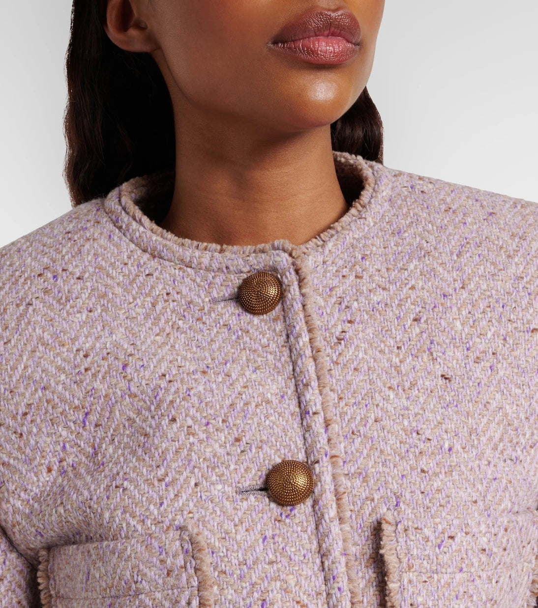 Chloé - Wool-blend tweed coat