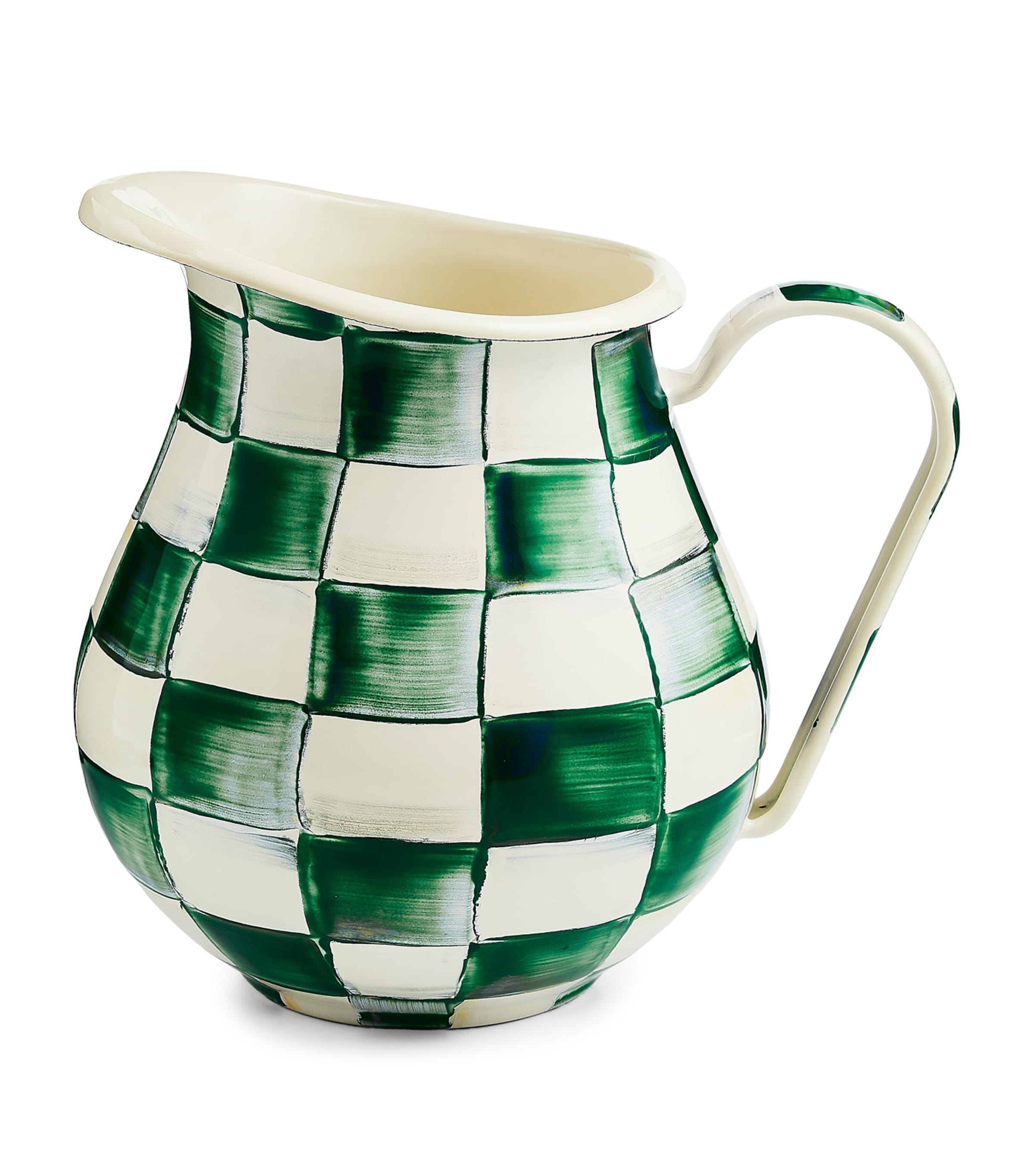 Emerald Check Pitcher