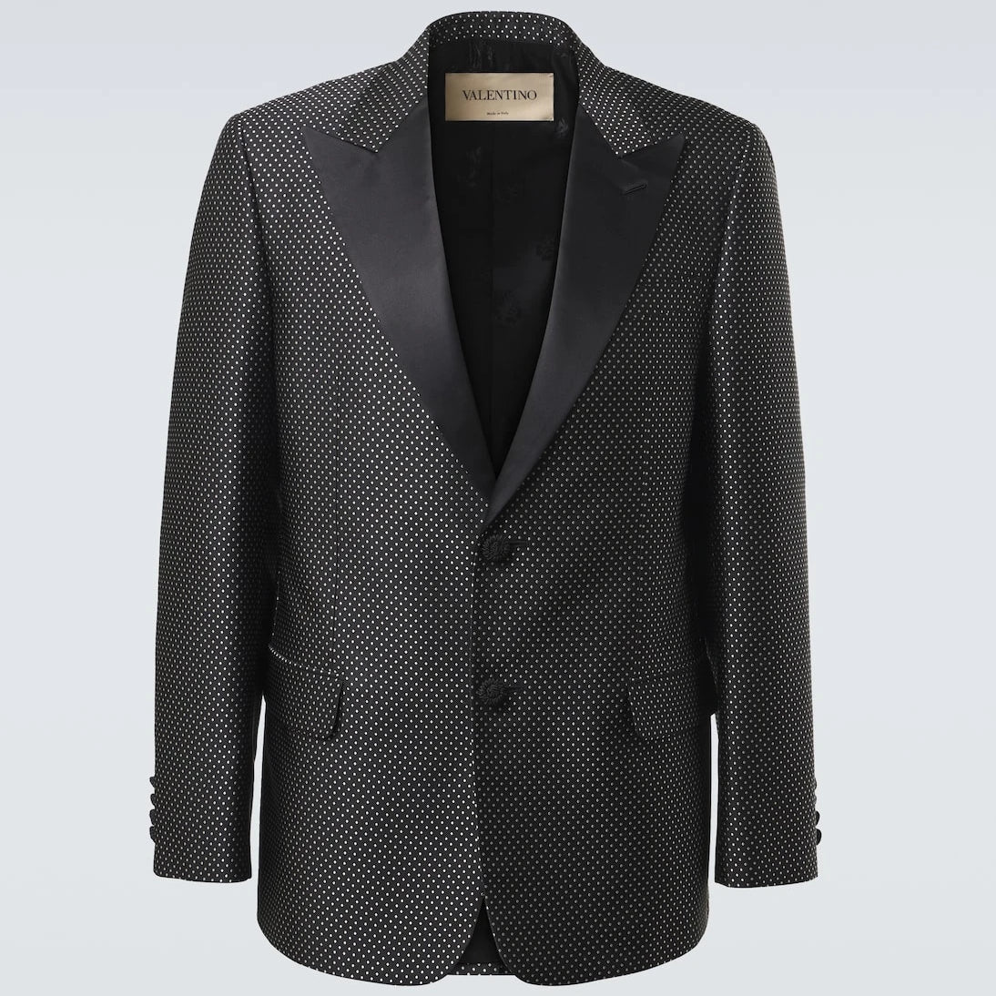 Valentino - Polka-dot jacquard tuxedo jacket