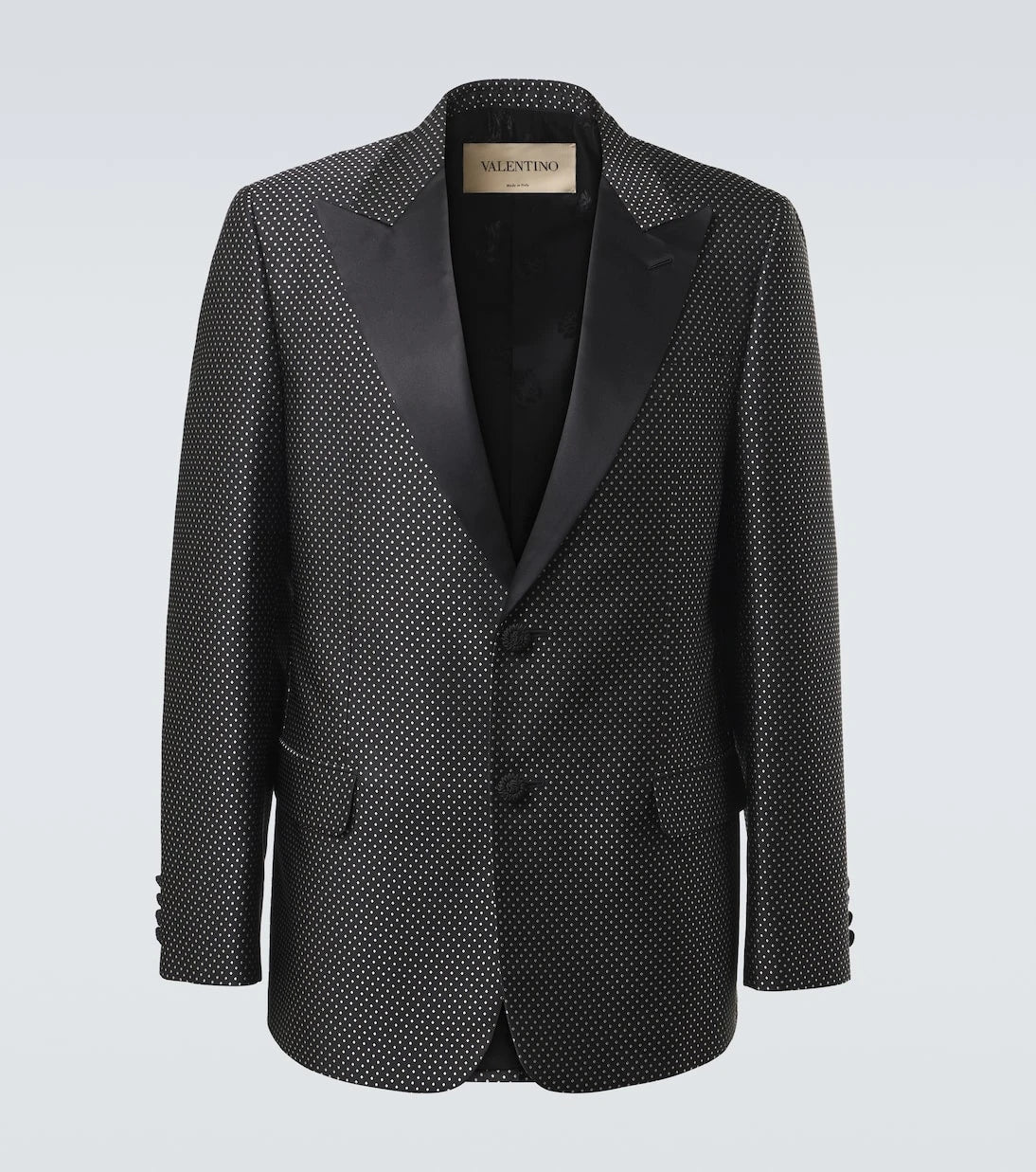 Valentino - Polka-dot jacquard tuxedo jacket