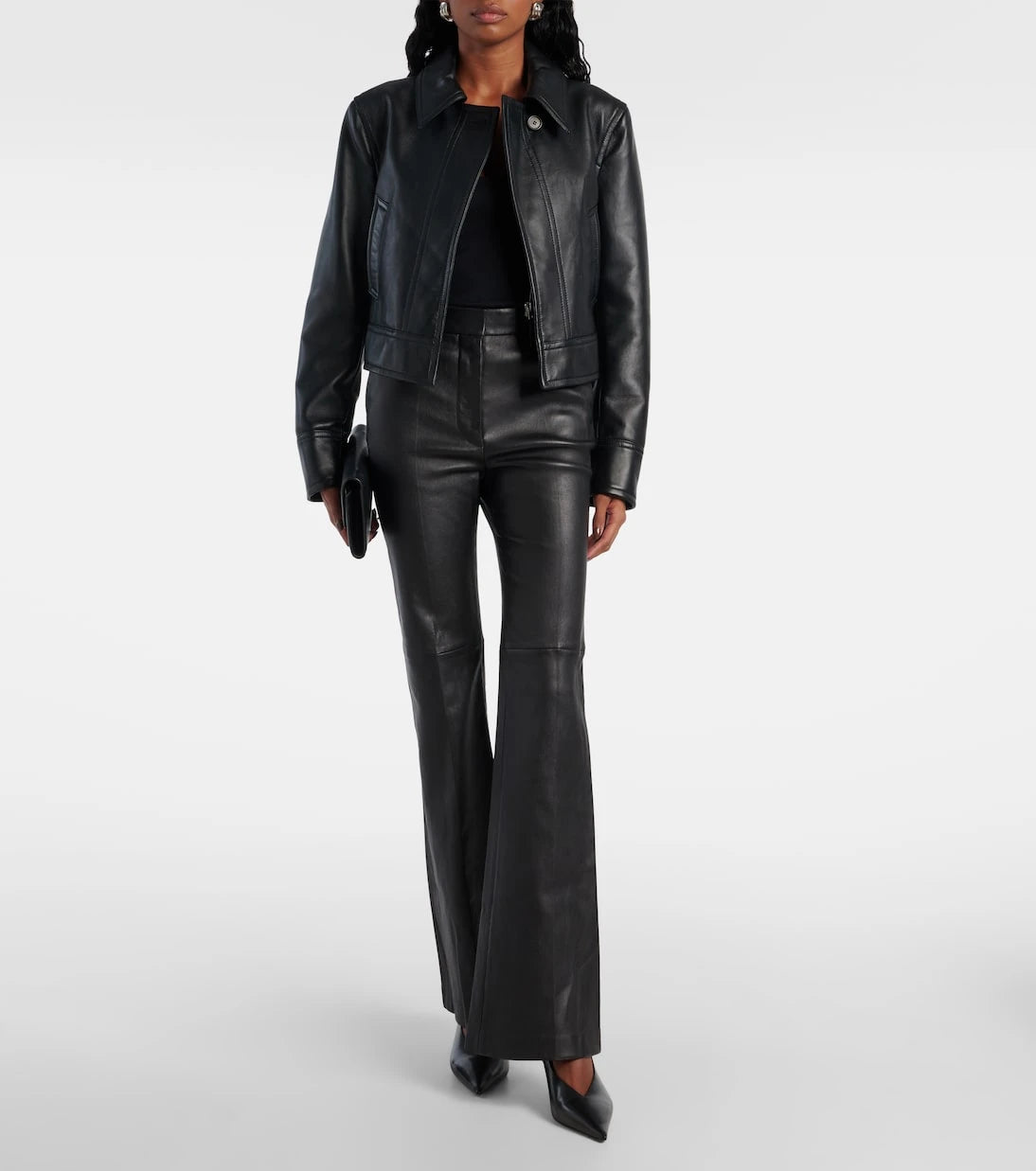 Joseph - Caron cropped leather jacket