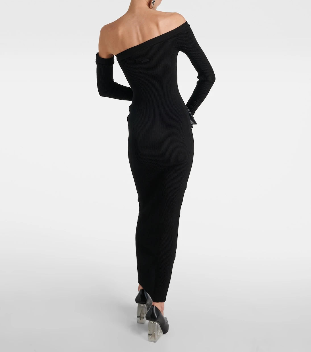 Jean Paul Gaultier - Asymmetric maxi dress with gloves