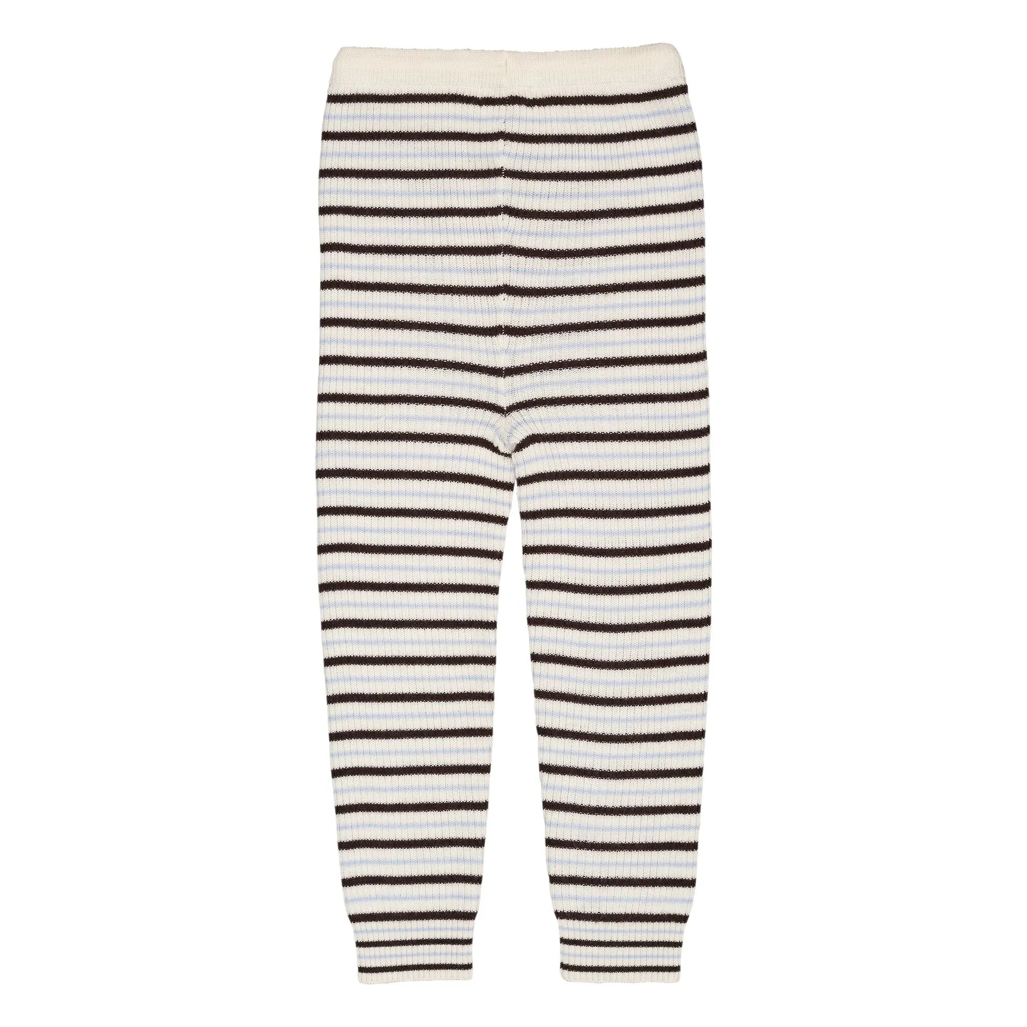 Copenhagen Colors - Merino Wool Stripe Legging | Brown