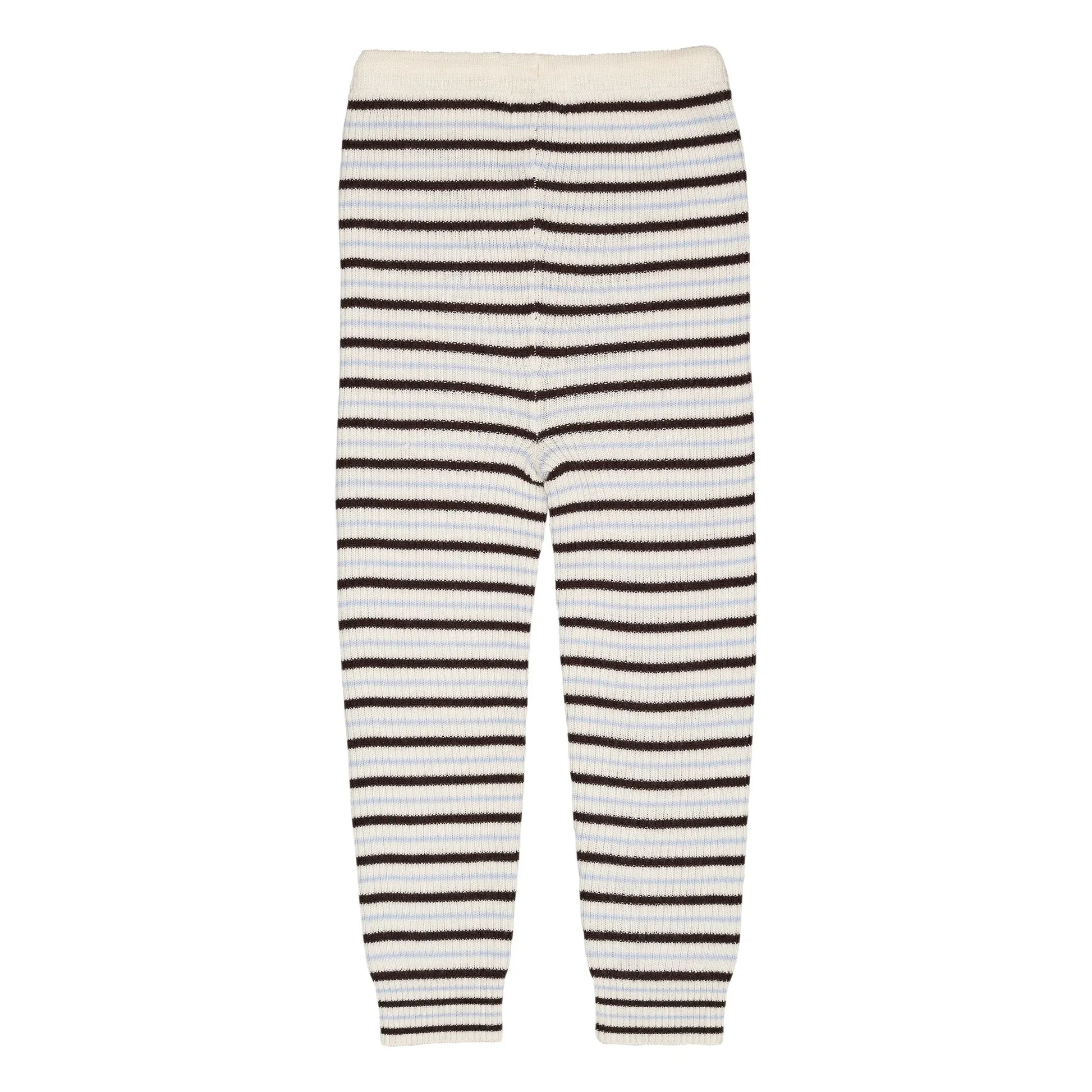 Copenhagen Colors - Merino Wool Stripe Legging | Brown