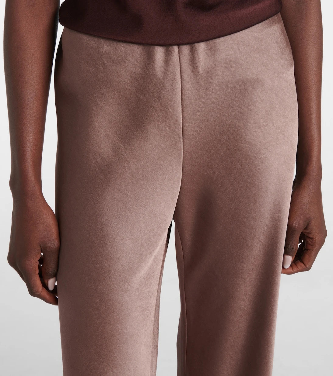 Vince - High-rise satin straight pants