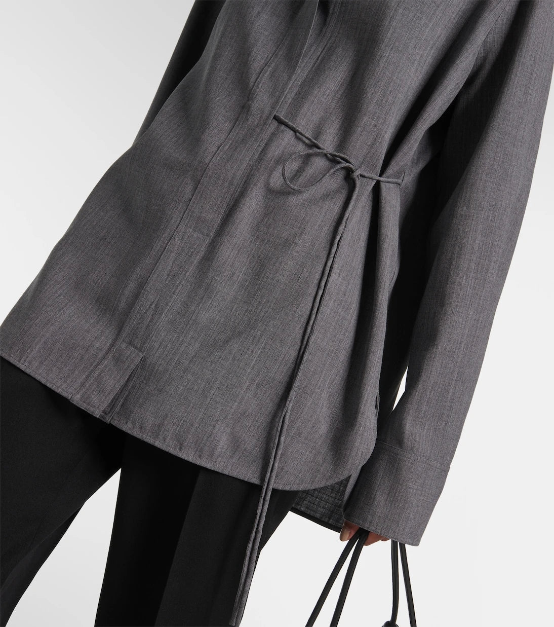 Jil Sander - Belted wool shirt