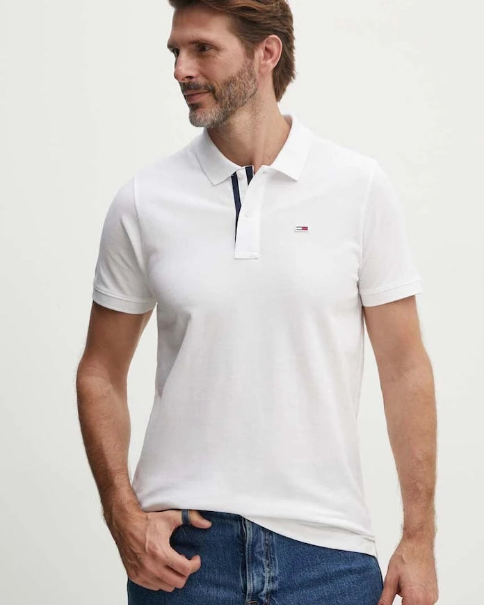 Tommy Jeans Yakalı Pamuklu Tişört