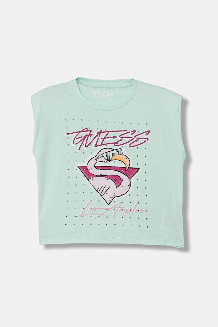 Guess Топ Детски памучен