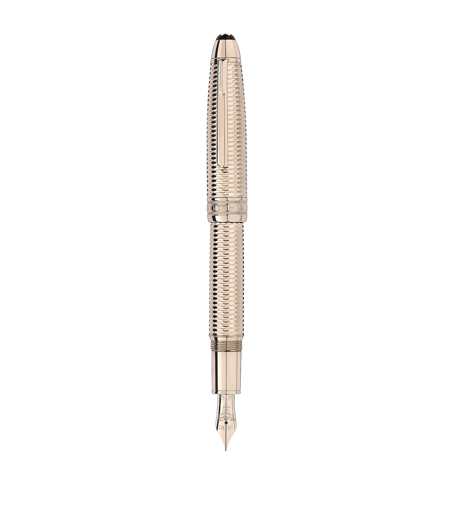 Gold-Plated Meisterstück Geometry Solitaire LeGrand Fountain Pen