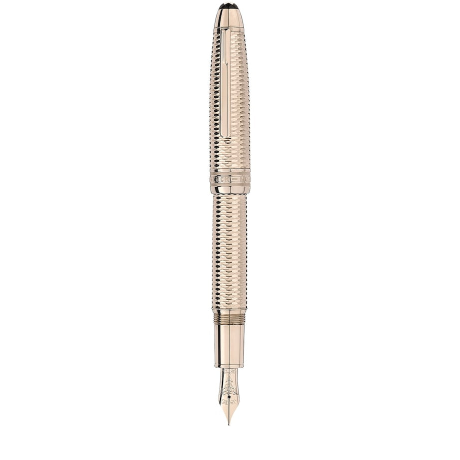 Gold-Plated Meisterstück Geometry Solitaire LeGrand Fountain Pen