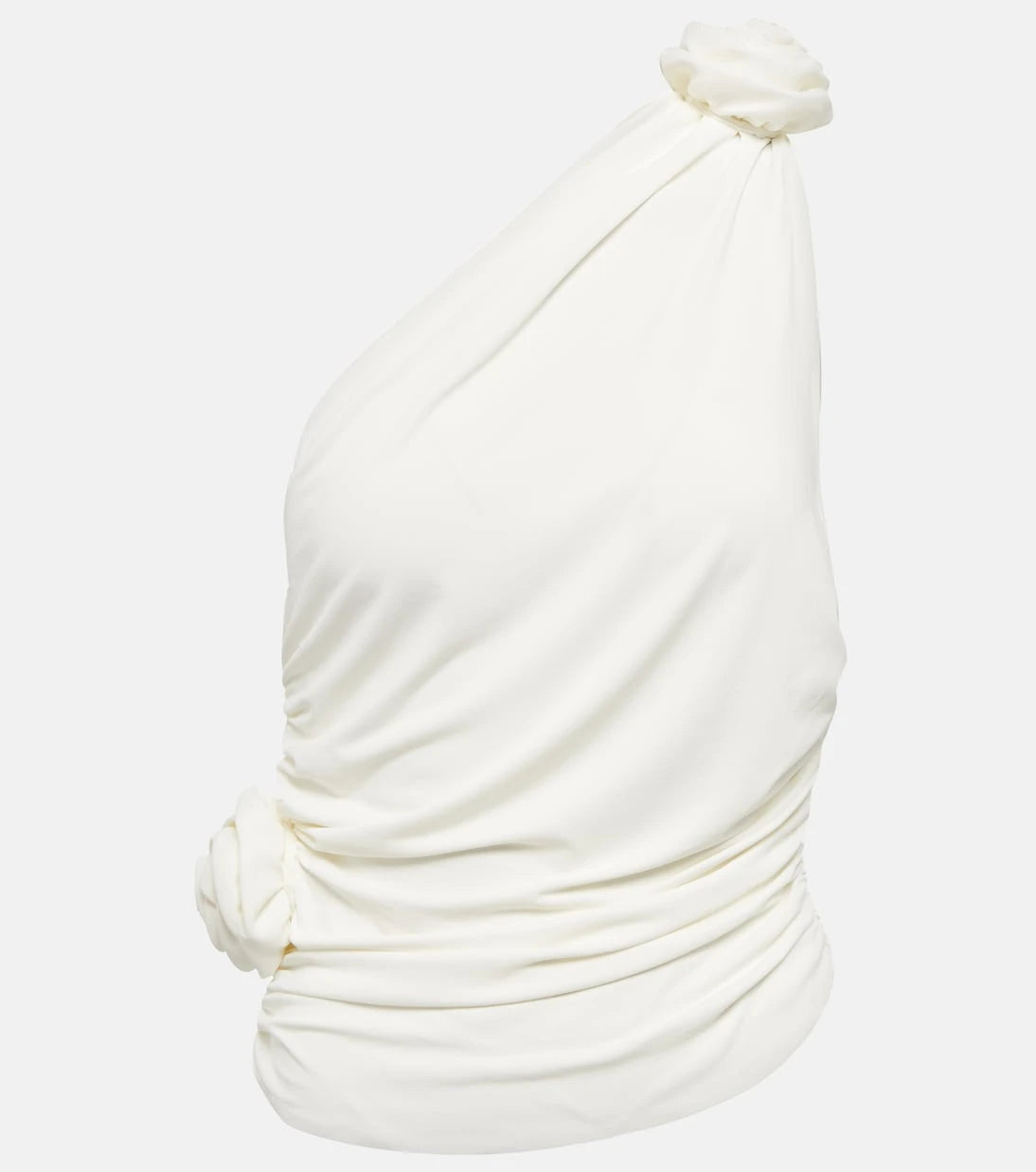 Magda Butrym - Floral appliquéd one-shoulder top