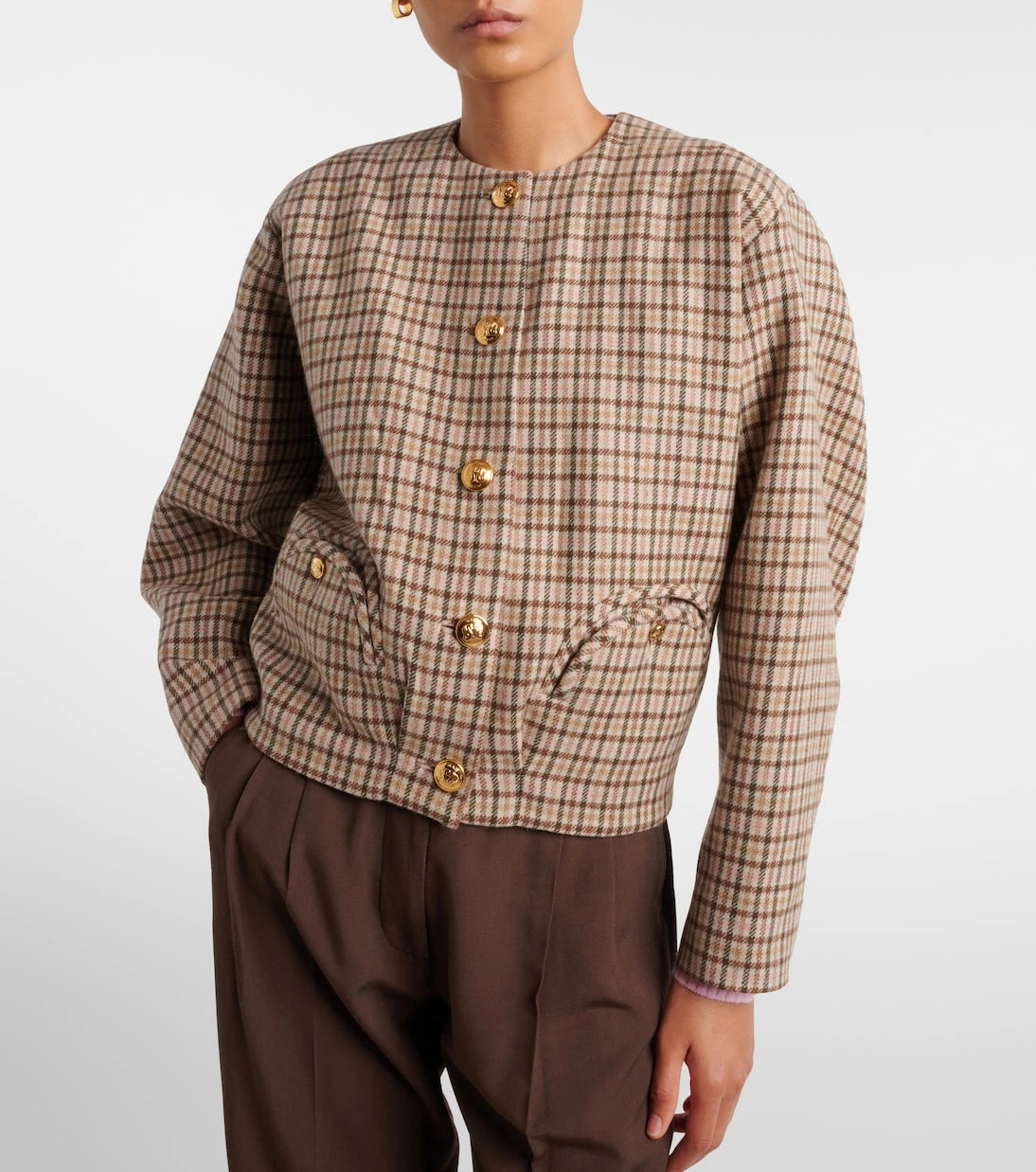 Blazé Milano - Altai checked wool and cashmere jacket