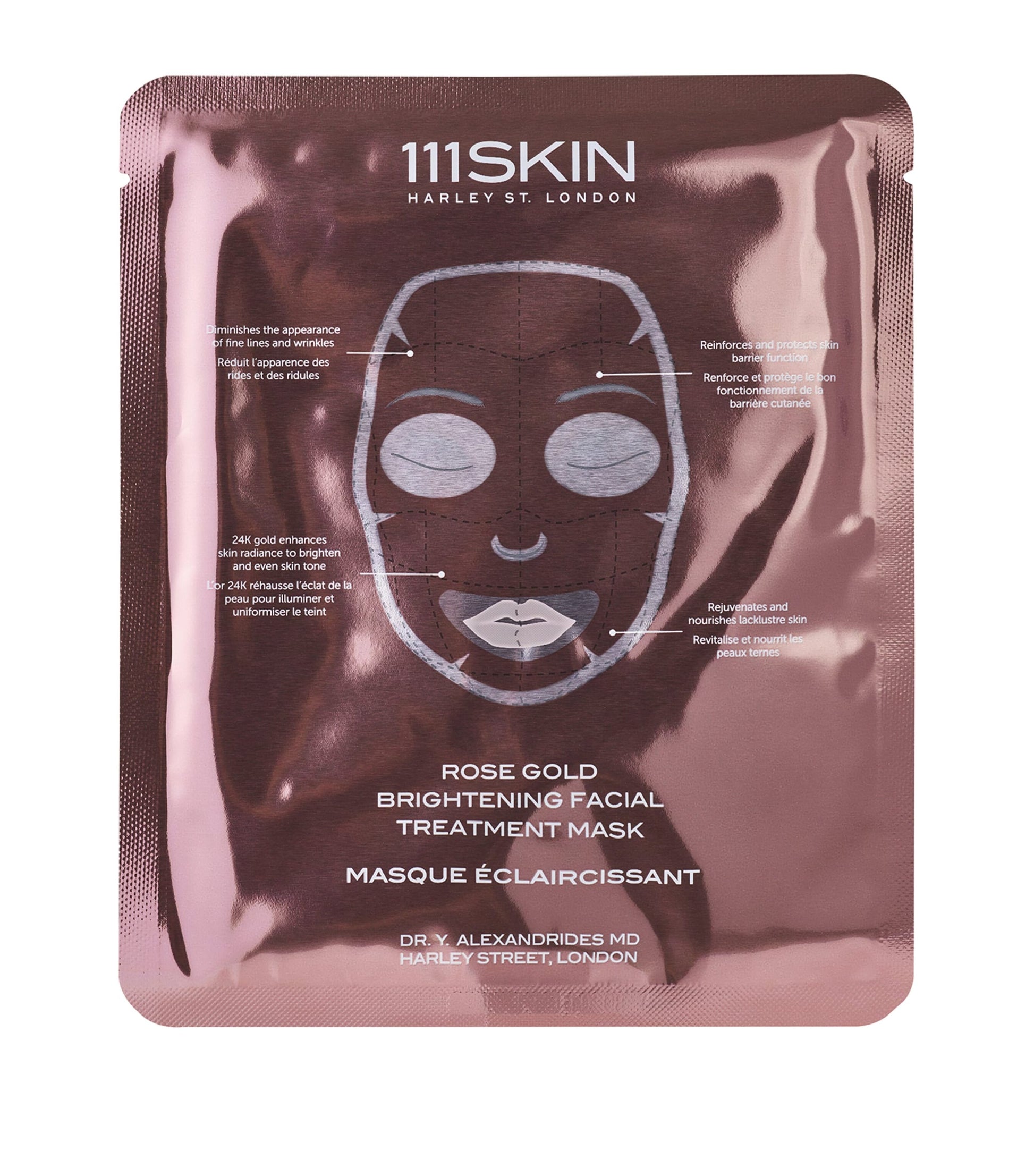 111Skin Rose Gold Brightening Facial Treatment Mask (5 x 30ml)