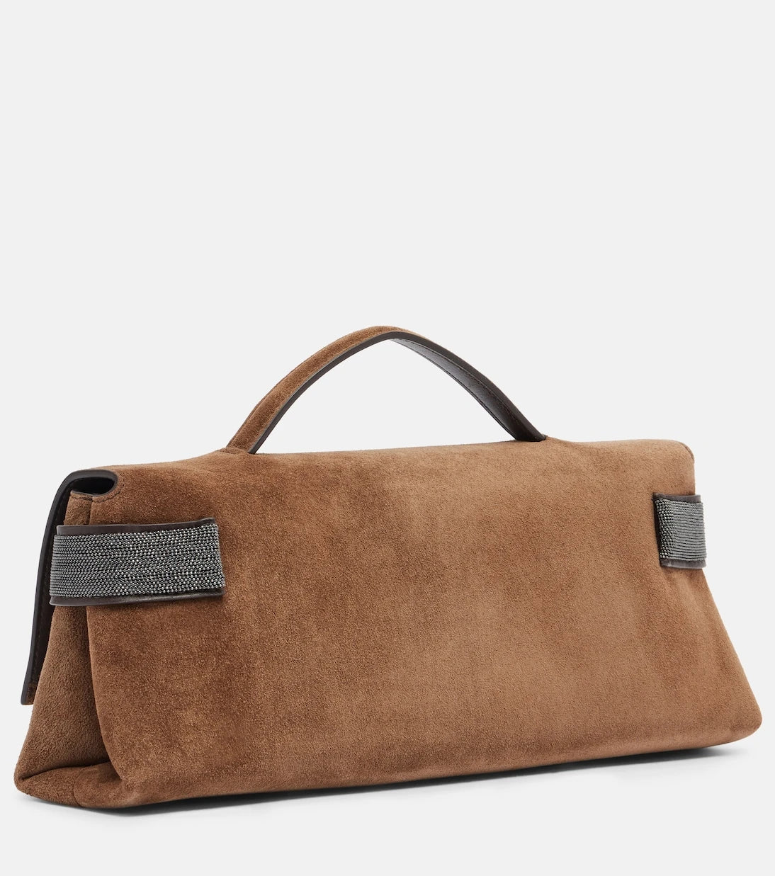 Brunello Cucinelli - Essence Small suede top-handle bag