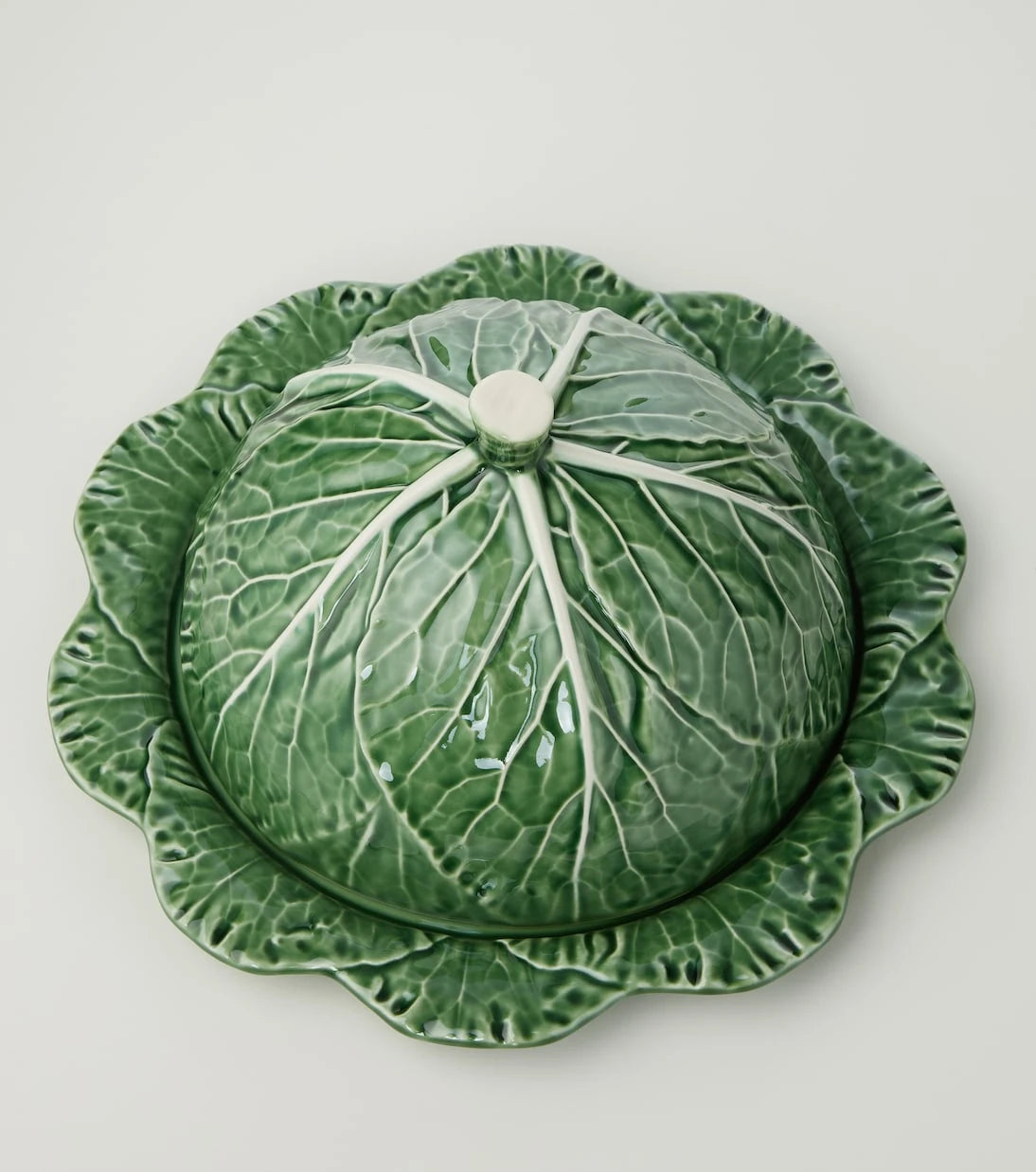 Bordallo Pinheiro - Cabbage earthenware cheese tray